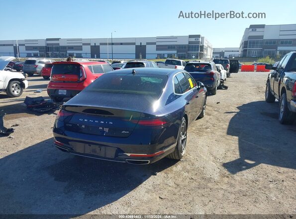 KMTFB4SDXPU027643 2023 GENESIS G90 Navy Задняя правая четверть