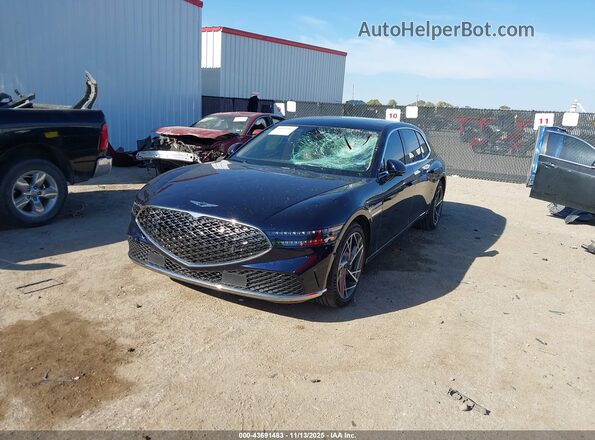 KMTFB4SDXPU027643 2023 GENESIS G90 Navy Передняя левая четверть