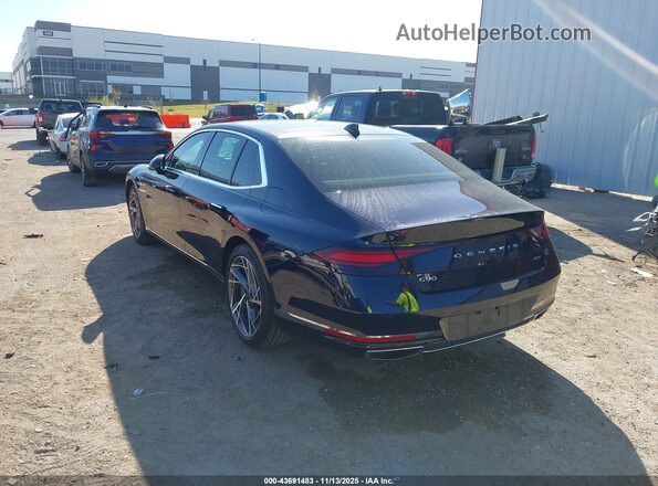 KMTFB4SDXPU027643 2023 GENESIS G90 Navy Задняя левая четверть