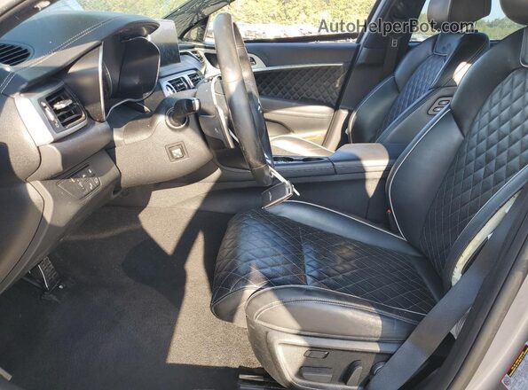 KMTG34LE0MU074054 2021 GENESIS G70 Gray Widok wnętrza z przodu