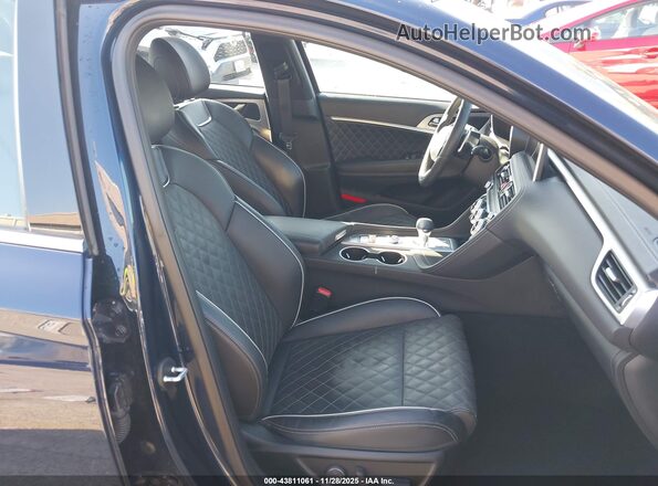 KMTG34LE1LU053230 2020 GENESIS G70 Blue წინა სალონის ხედი