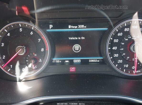 KMTG34LE1LU053230 2020 GENESIS G70 Blue უკანა სავარძლების ხედი