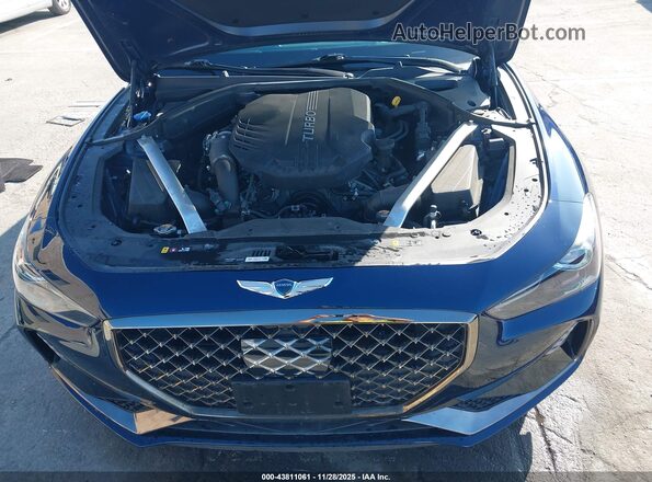 KMTG34LE1LU053230 2020 GENESIS G70 Blue უკანა ხედი