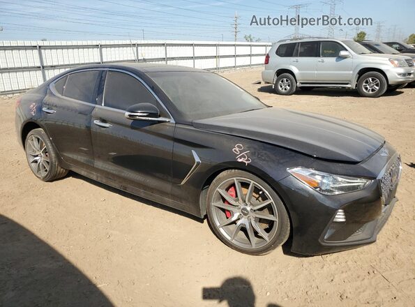 KMTG34LE1MU071423 2021 GENESIS G70 Black Передня права чверть