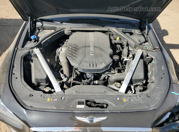 KMTG34LE1MU071423 2021 GENESIS G70 Black Вид задньої частини салону