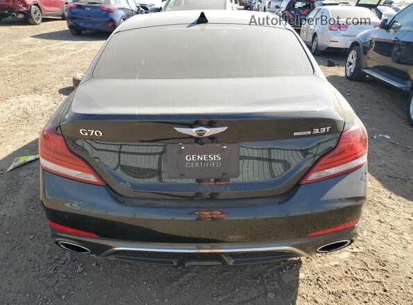 KMTG34LE1MU071423 2021 GENESIS G70 Black Вид ззаду