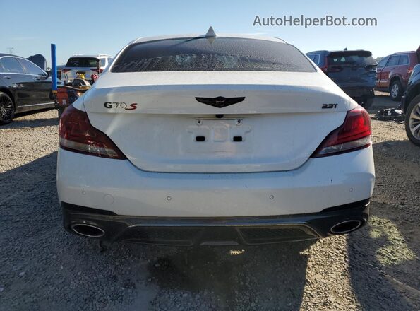 KMTG34LEXLU058250 2020 GENESIS G70 White Հետևի տեսք