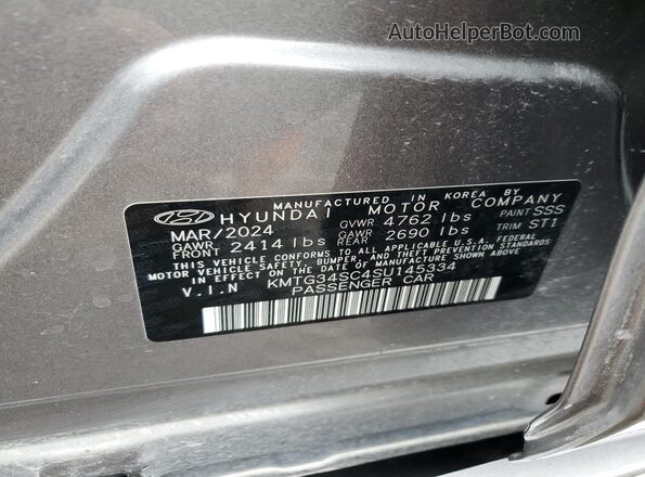 KMTG34SC4SU145334 2025 GENESIS G70 Silver Вид підкапотного простору