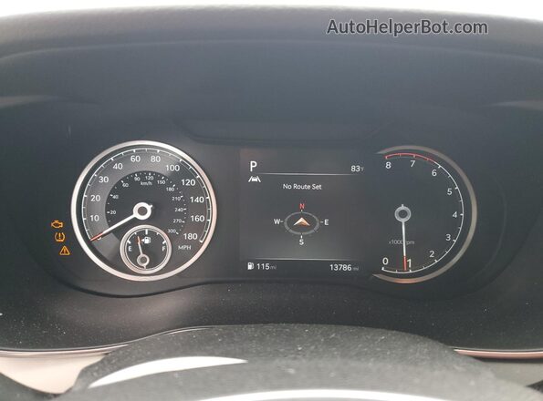KMTG34TA6PU114719 2023 GENESIS G70 Gray Widok zestawu wskaźników