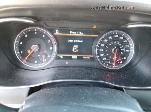 KMTG44LA0LU051074 2020 GENESIS G70 Gray Widok zestawu wskaźników