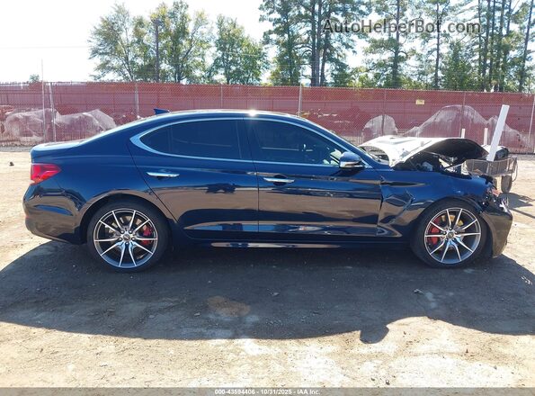 KMTG54LE2LU045051 2020 GENESIS G70 Blue Widok wnętrza z tyłu