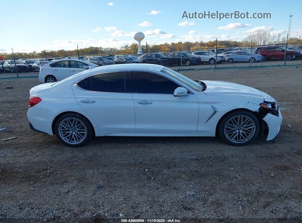 KMTG64LA6LU062252 2020 GENESIS G70 White Rear interior view