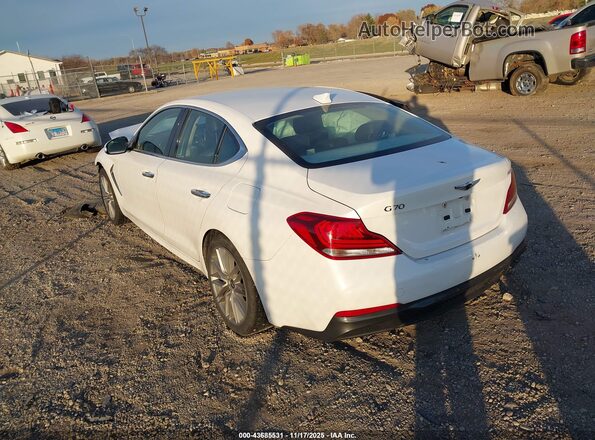 KMTG64LAXMU075698 2021 GENESIS G70 White Tył lewy
