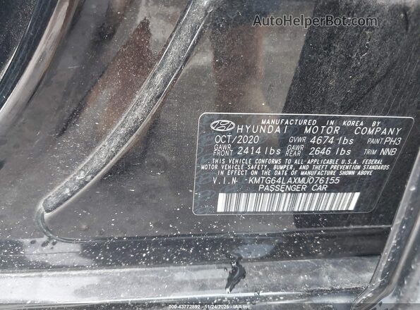 KMTG64LAXMU076155 2021 GENESIS G70 Black 