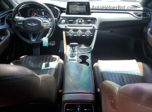 KMTG74LE1MU071734 2021 GENESIS G70 Black Vista del salpicadero