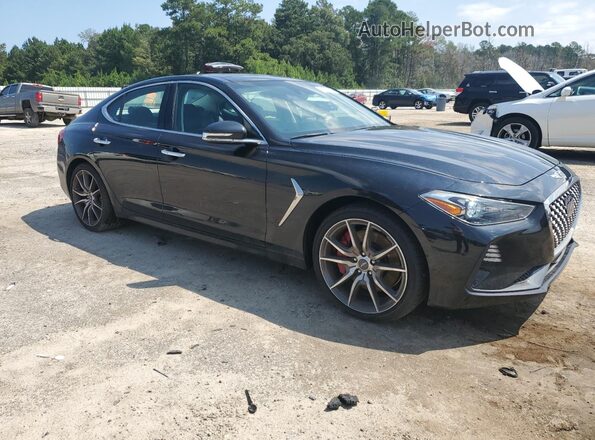 KMTG74LE1MU074374 2021 GENESIS G70 Black Front right