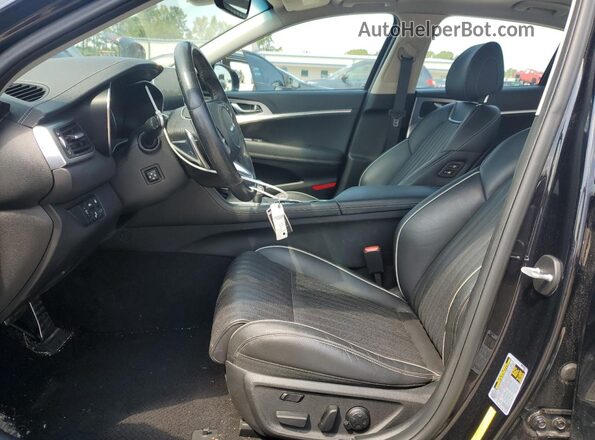 KMTG74LE1MU074374 2021 GENESIS G70 Black Front interior view