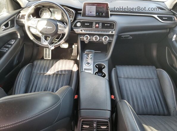 KMTG74LE3MU073887 2021 GENESIS G70 Charcoal Вид панелі приладів