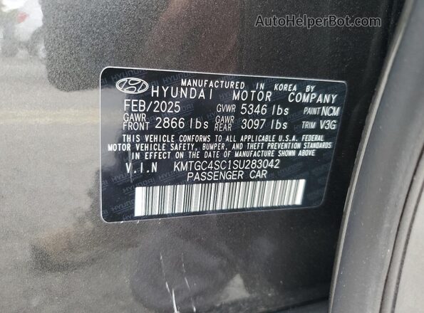 KMTGC4SC1SU283042 2025 GENESIS G80 Gray 