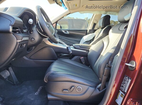KMUHCESC3MU041507 2021 GENESIS GV80 Burgundy წინა სალონის ხედი