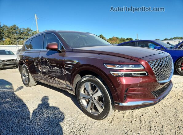 KMUHCESC3MU041507 2021 GENESIS GV80 Burgundy წინა მარჯვენა