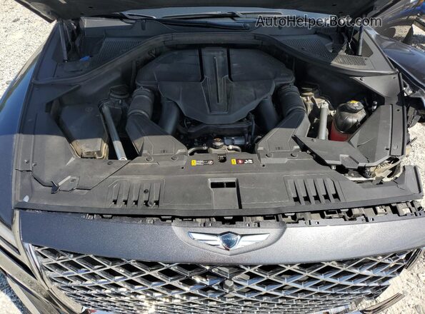 KMUHCESC5MU034915 2021 GENESIS GV80 Gray ძრავის განყოფილების ხედი