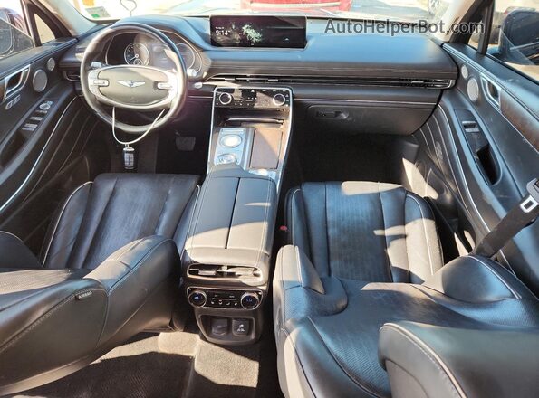 KMUHCESC5MU071365 2021 GENESIS GV80 Blue Առջևի վահանակի տեսք