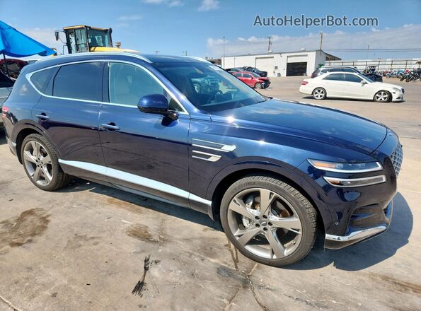 KMUHCESC8RU171001 2024 GENESIS GV80 Blue Przód prawy