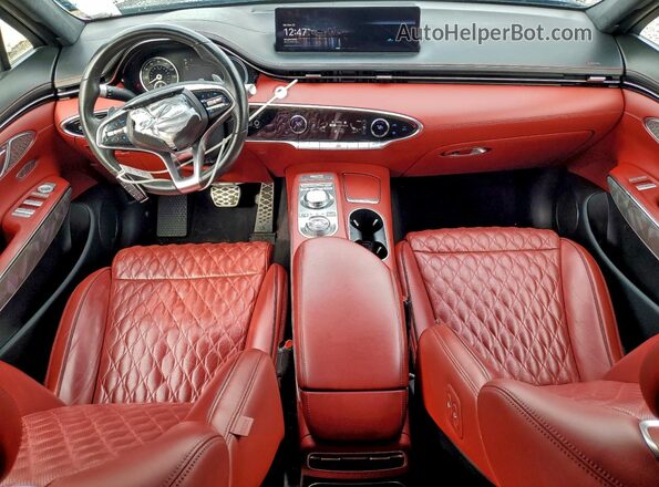 KMUMCDTC1NU012435 2022 GENESIS GV70 Blue Вид панелі приладів