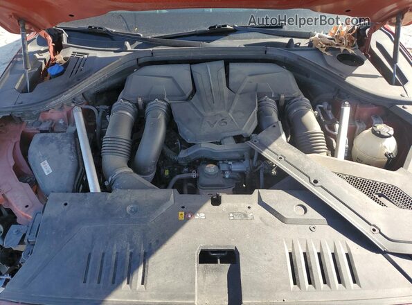 KMUMCDTC2NU028918 2022 GENESIS GV70 Red ძრავის განყოფილების ხედი