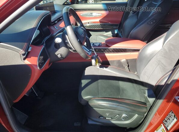 KMUMCDTC5NU011059 2022 GENESIS GV70 Red Front interior view