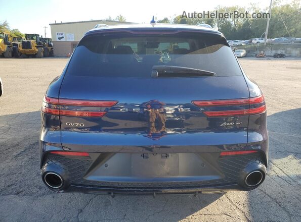 KMUMCDTC5NU035328 2022 GENESIS GV70 Blue უკანა ხედი