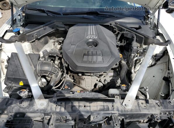 KNAE15LA2L6073325 2020 KIA STINGER White უკანა სალონის ხედი