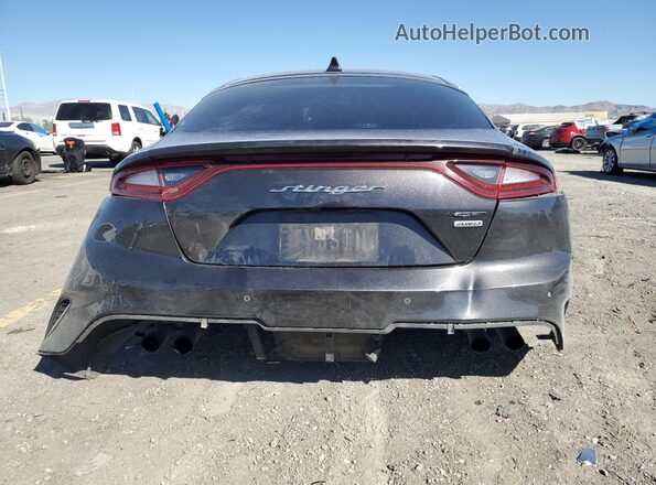 KNAE35LC8M6096072 2021 KIA STINGER Black Widok z tyłu