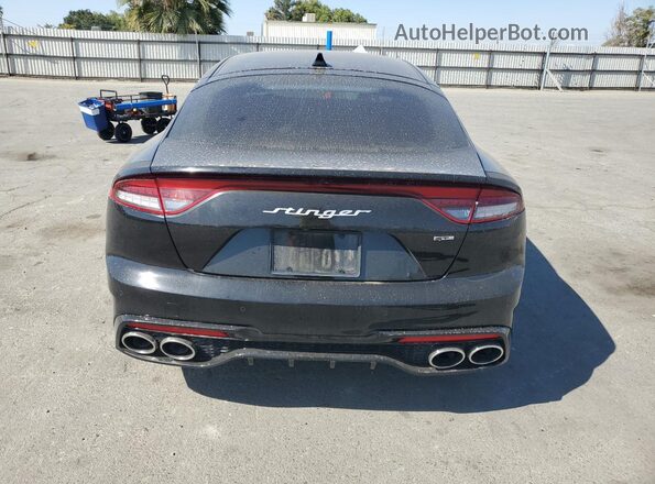 KNAE35LD1P6123528 2023 KIA STINGER Black Հետևի տեսք