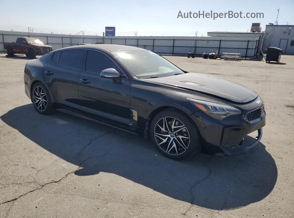 KNAE35LD1P6123528 2023 KIA STINGER Black Առջևի աջ