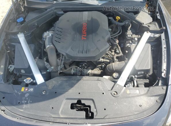 KNAE45LC3M6089155 2021 KIA STINGER Gray Vista interior trasera