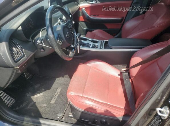 KNAE45LC3M6089155 2021 KIA STINGER Gray Vista interior delantera