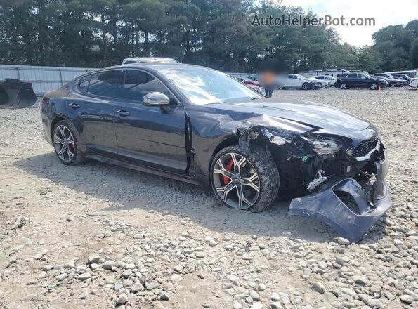 KNAE45LC3M6089155 2021 KIA STINGER Gray Delantero derecho