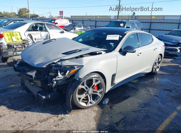 KNAE55LC0M6095976 2021 KIA STINGER Gray Front view