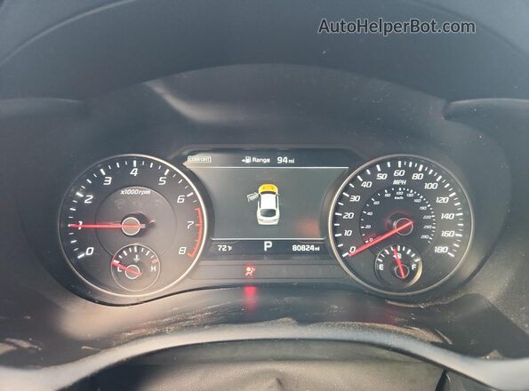 KNAE55LC6L6083913 2020 KIA STINGER Gray ხელსაწყოთა პანელის ხედი