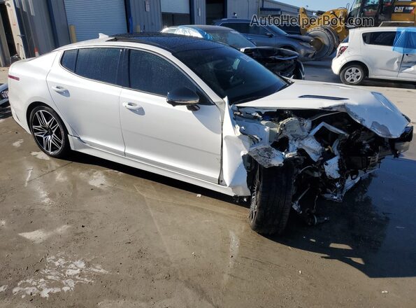 KNAE55LC9N6109357 2022 KIA STINGER White Przód prawy
