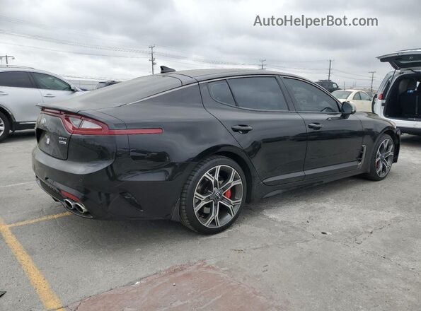 KNAE55LCXK6045700 2019 KIA STINGER Черный Задняя правая четверть