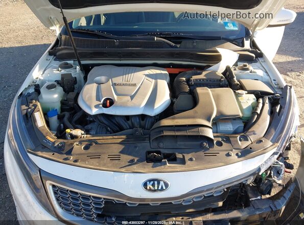 KNAGN4AD4G5094015 2016 KIA OPTIMA HYBRID White Вид ззаду