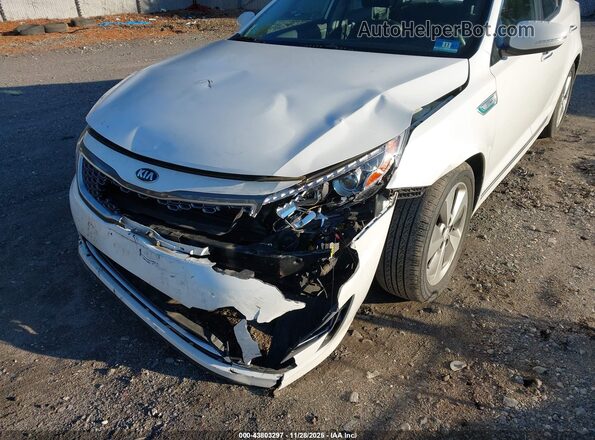 KNAGN4AD4G5094015 2016 KIA OPTIMA HYBRID White Вид спереду