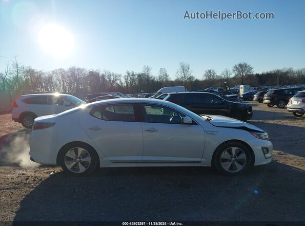 KNAGN4AD4G5094015 2016 KIA OPTIMA HYBRID White Вид задньої частини салону