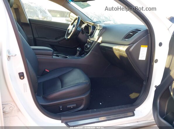 KNAGN4AD4G5094015 2016 KIA OPTIMA HYBRID White Вид салону спереду