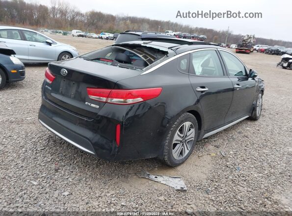 KNAGU4LE2H5010767 2017 KIA OPTIMA HYBRID Black Trasero derecho