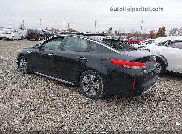 KNAGU4LE2H5010767 2017 KIA OPTIMA HYBRID Black Trasero izquierdo