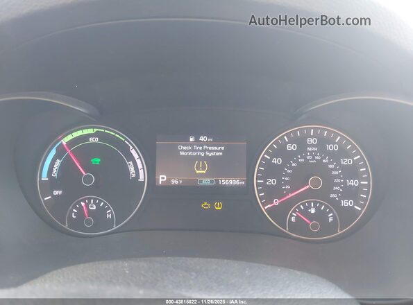 KNAGU4LE3L5038862 2020 KIA OPTIMA HYBRID Black Հետևի նստատեղերի տեսք